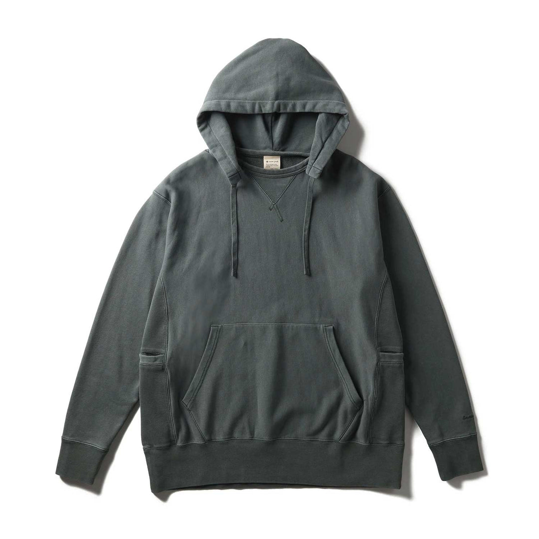 Snow Peak Men's Garment Dyed Hoodie Dark Green