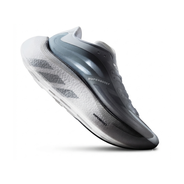 Adidas Men's Hyperboost Euphoria LT Cloud White/Silver Metallic