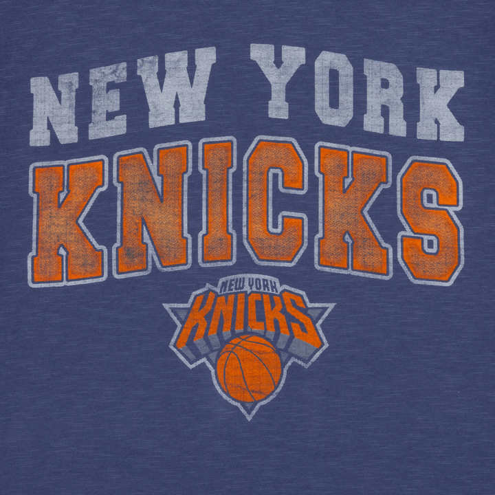 '47 Brand Men's Knicks Bleacher Scrum T-Shirt Blue