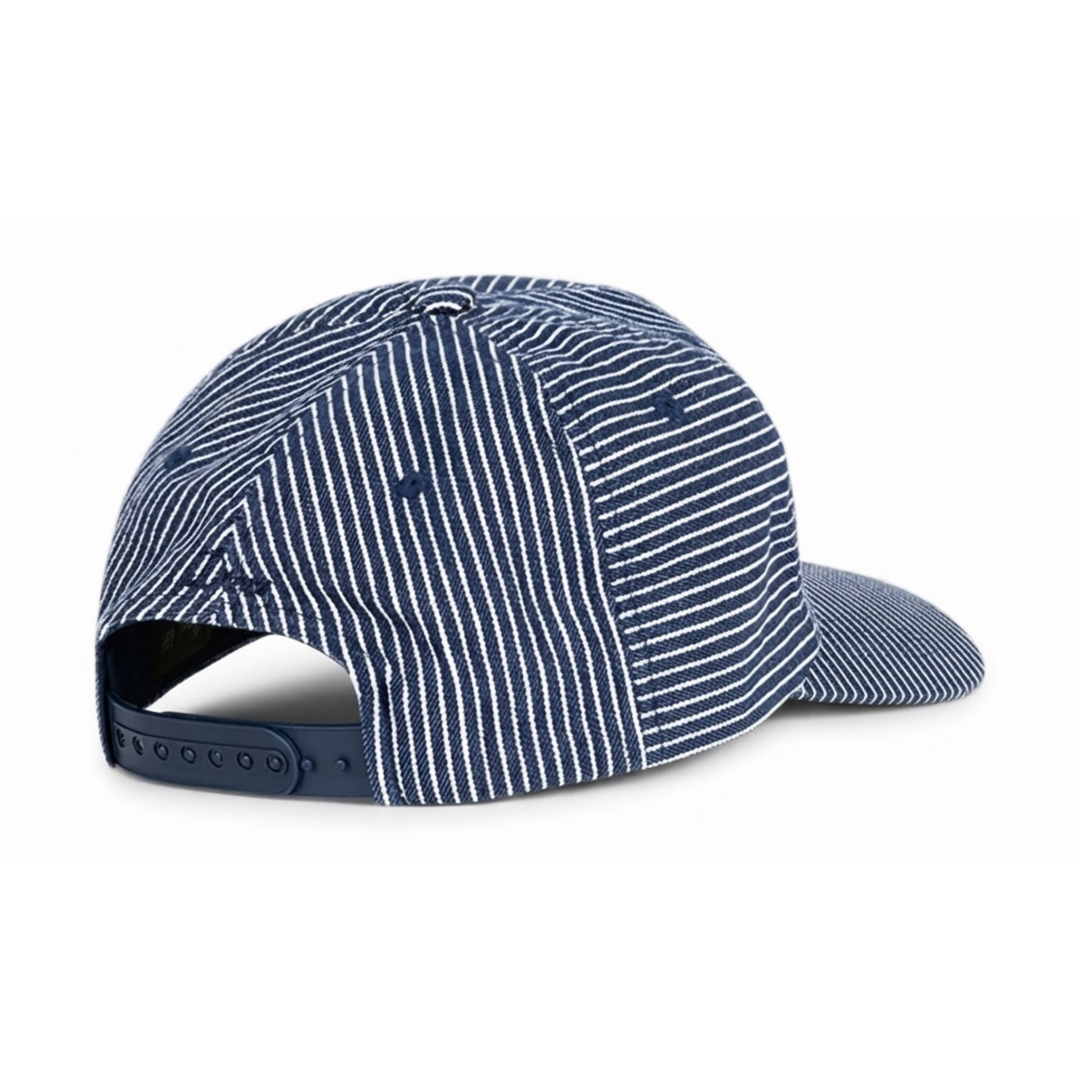 Dime Striped Navy Worker Cap