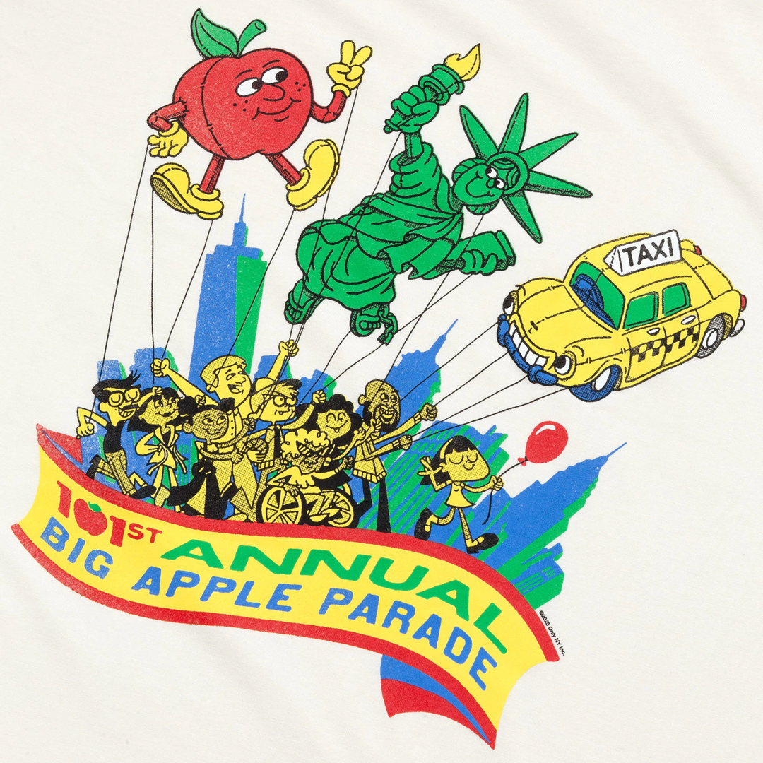 Only NY Men's Big Apple Parade T-Shirt Natural