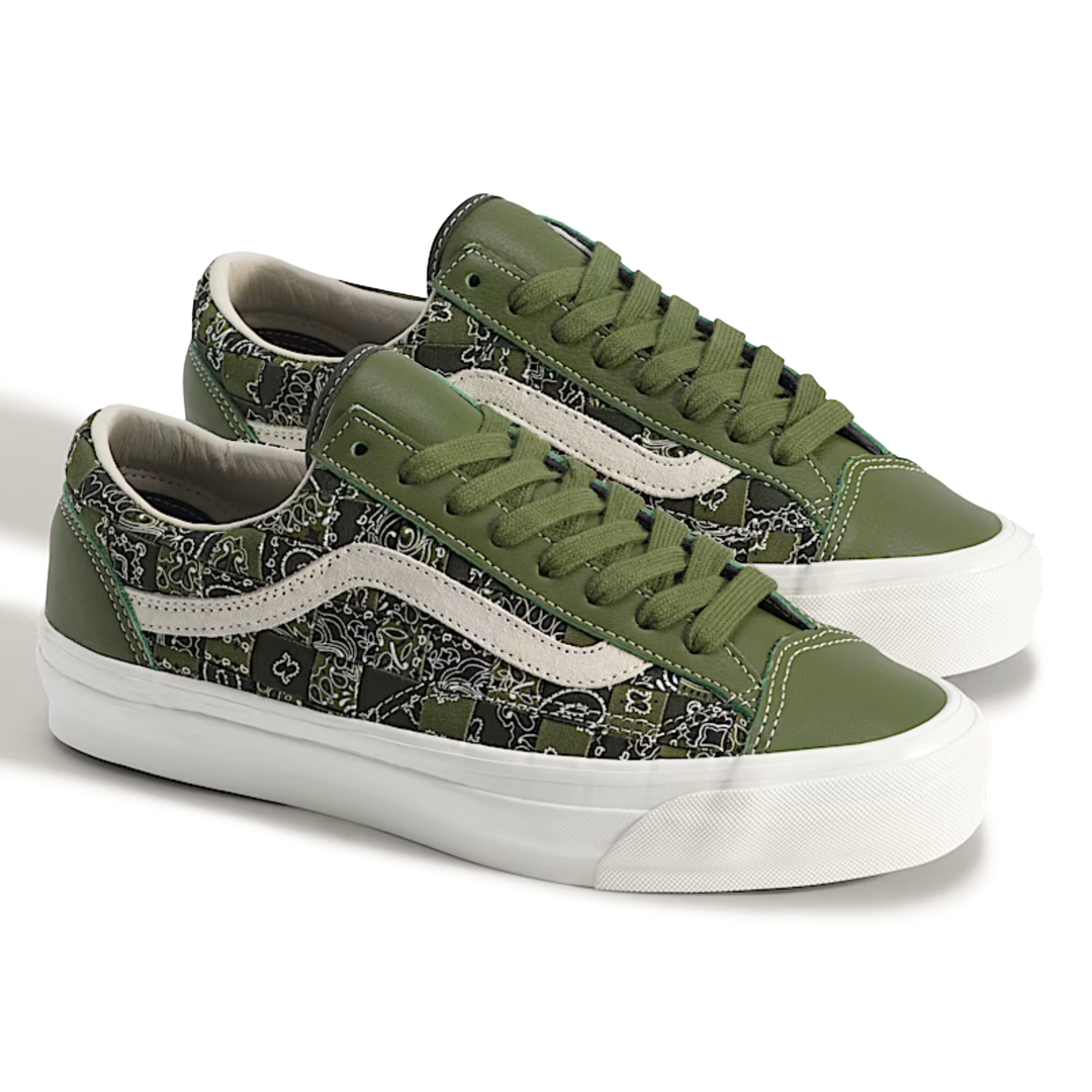 Vans Men's Premium Old Skool 36 Bandana Green