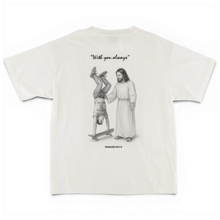 Paradise With You Always Short Sleeve White