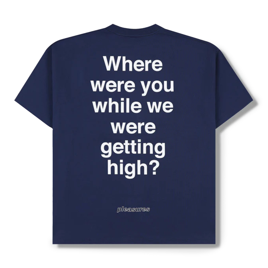 Pleasures Men's Oasis Question Mark T-Shirt Navy