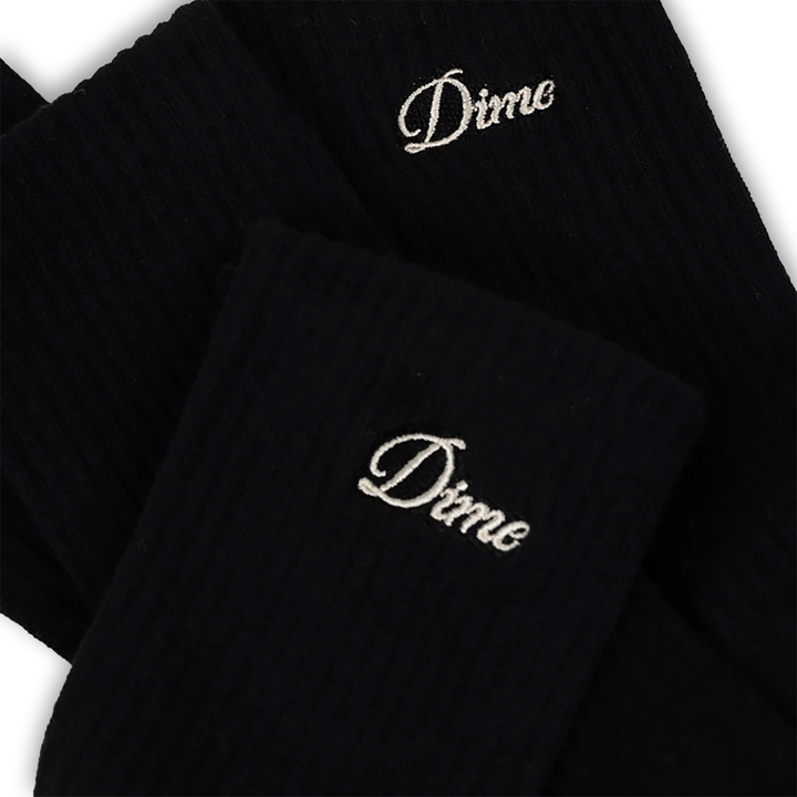 Dime Men's Two Pack Long Socks Black