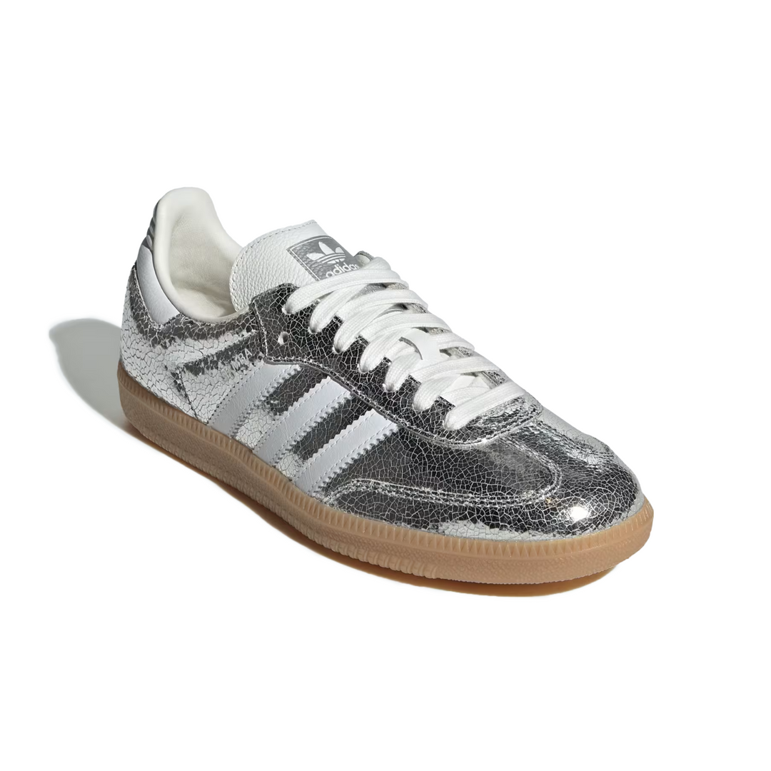 Adidas Women's Samba OG Silver Metallic/Cloud White/Core Adidas Women's Samba OG Silver Metallic/Cloud White/Core