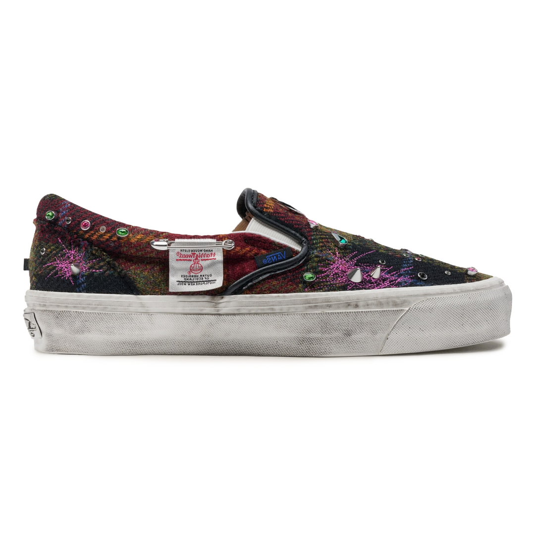 Vans Men's Harris Tweed Slip On Red