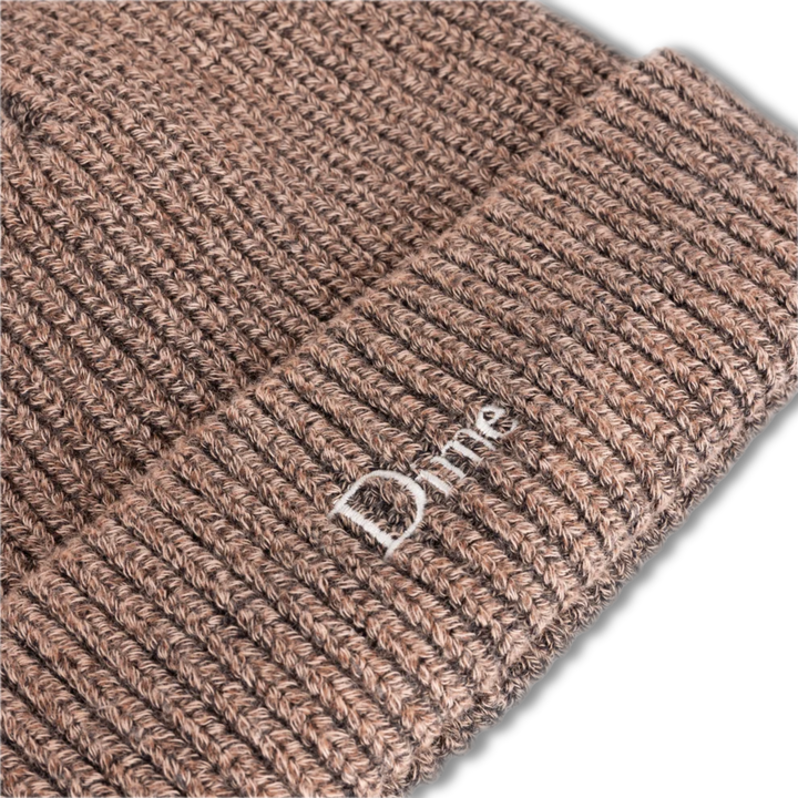 Dime Rib Dark Oak Fold Beanie