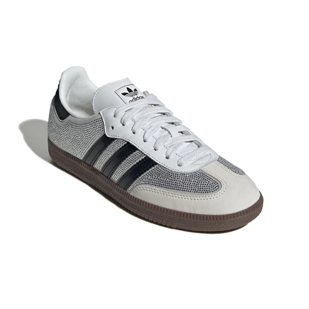 Adidas Women's Samba OG Rhinestones Crystal White/Crystal White/Silver Metallic
