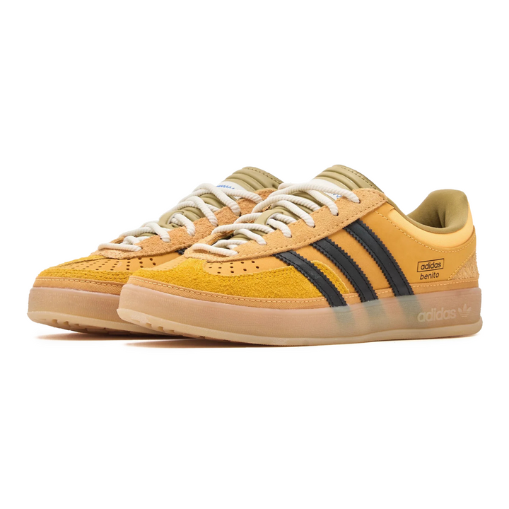 Adidas x Bad Bunny Men's Gazelle Indoor Solar Gold/Core Black/Gum