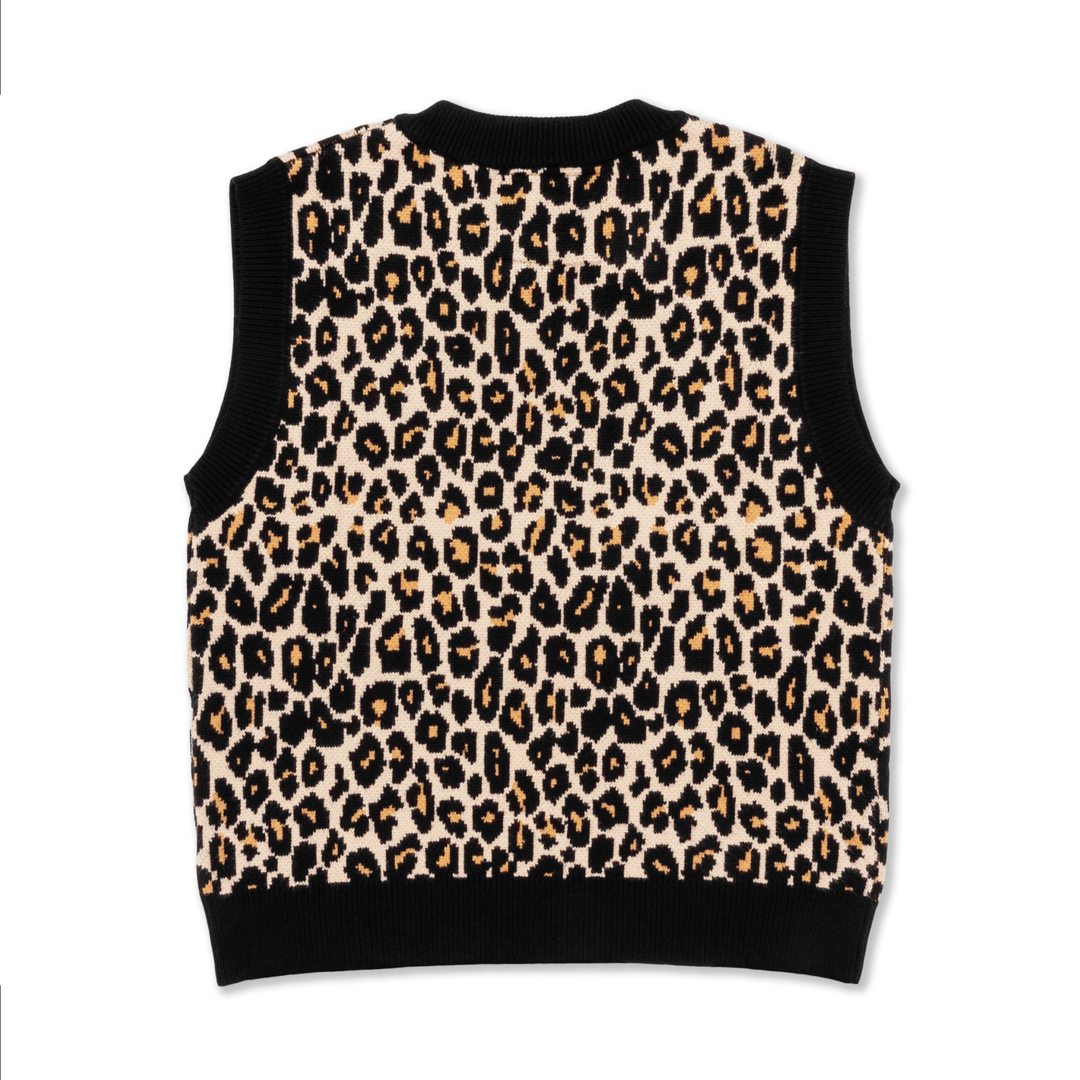Father Figure Men's Clyde Knit Jersey Leopard Print/Black