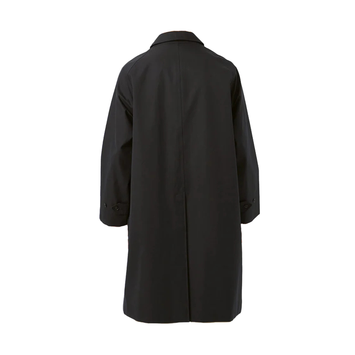 Nanamica Men's Balmacaan 2-Layer Cotton Coat Gore-Tex Black