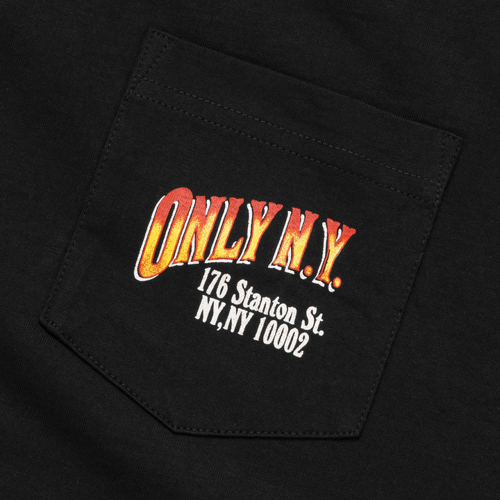 Only NY Men's Billiards Pocket T-Shirt Black