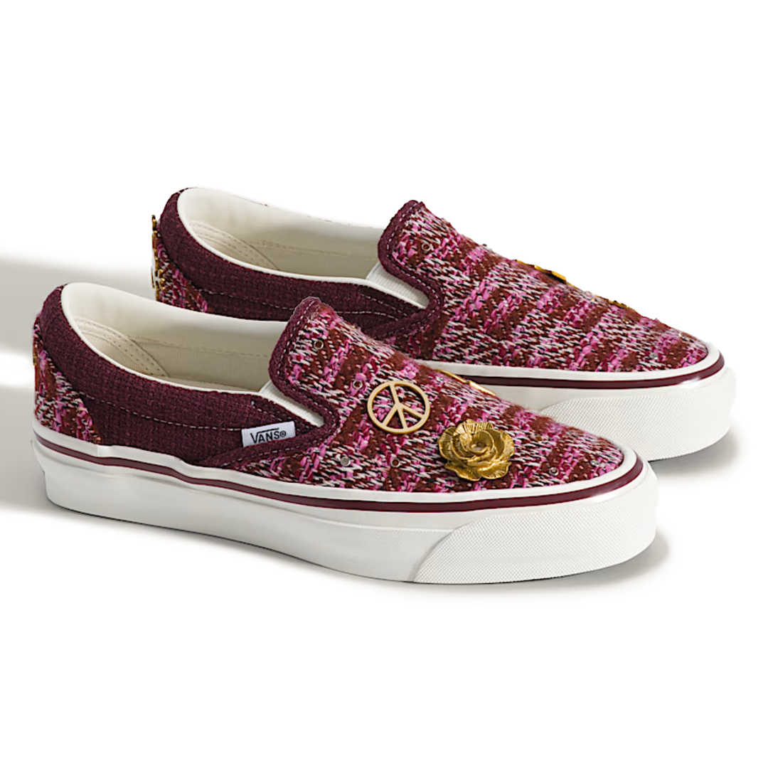 Vans Men's Premium Classic Slip On Cardigan Brown/Pink