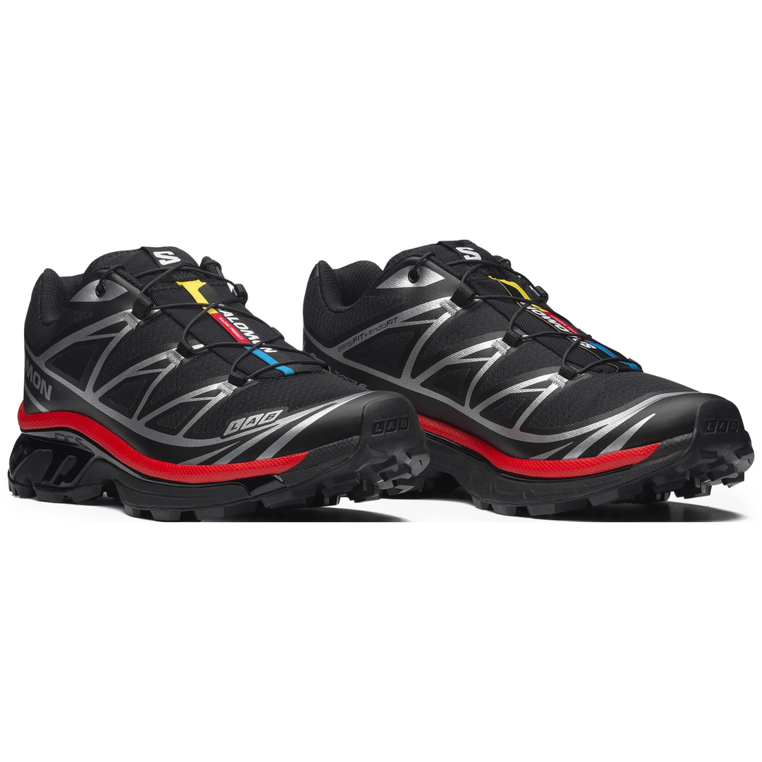 Salomon Men's XT-6 Black/Fiery Red/Footwear Silver