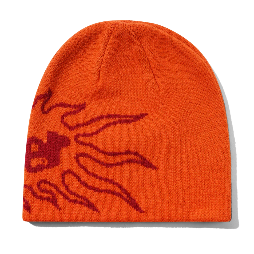 Butter Men's Solar Skully Beanie Orange