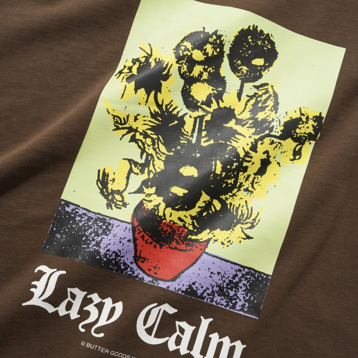 Butter Men's Lazy Calm T-Shirt Brown