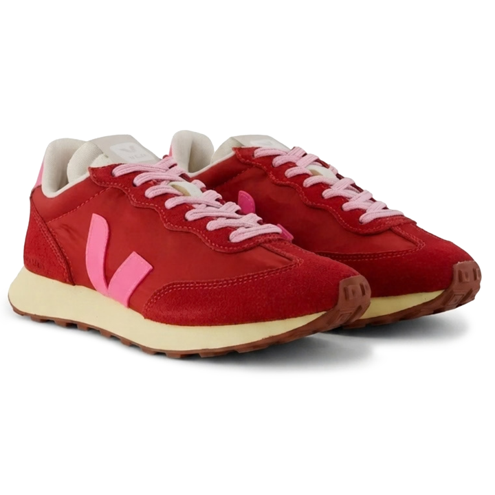 Veja Women's Rio Brancato II Lite Red/Pink/Cream Nolyn Sneakers