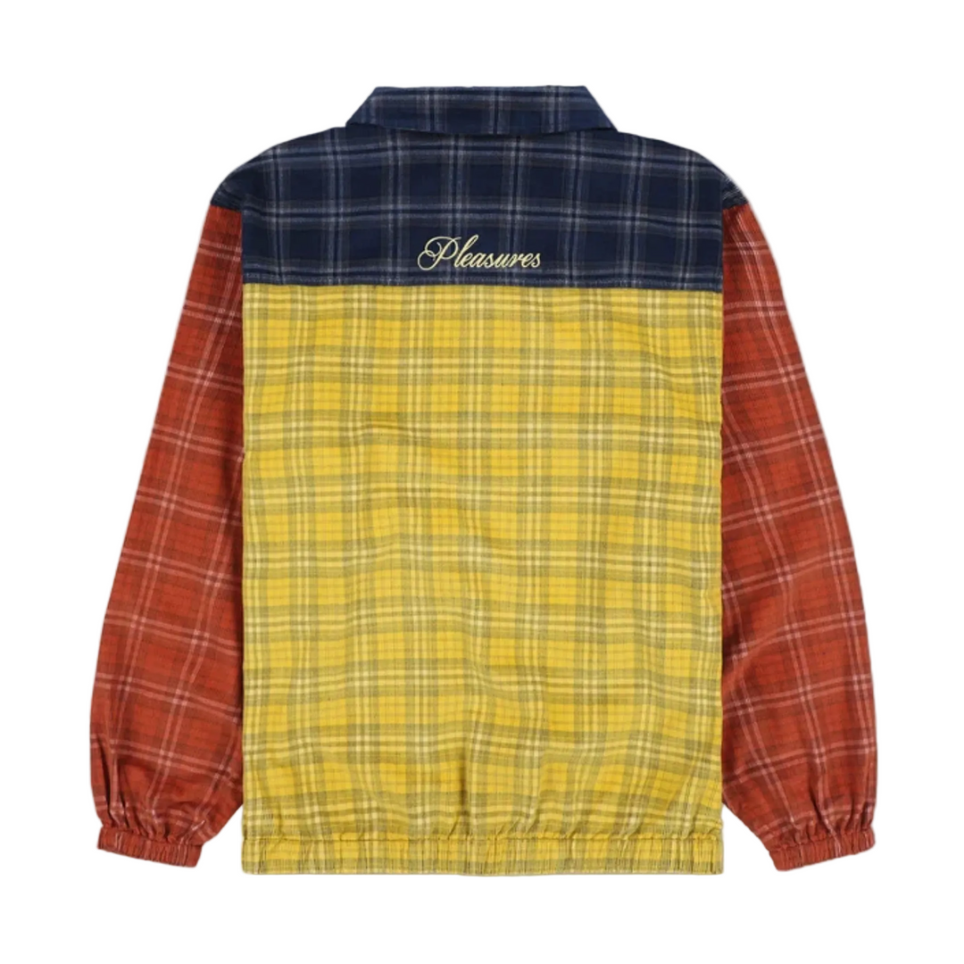 Pleasures Men's Script Woven Polo Multicolor