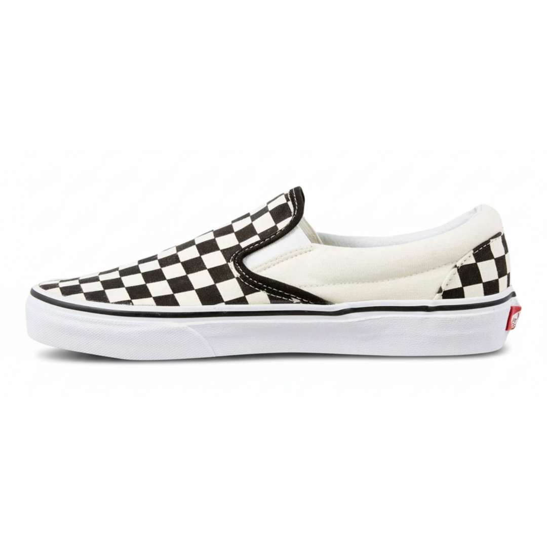 Vans Unisex Slip On Black/Off White Checkerboard