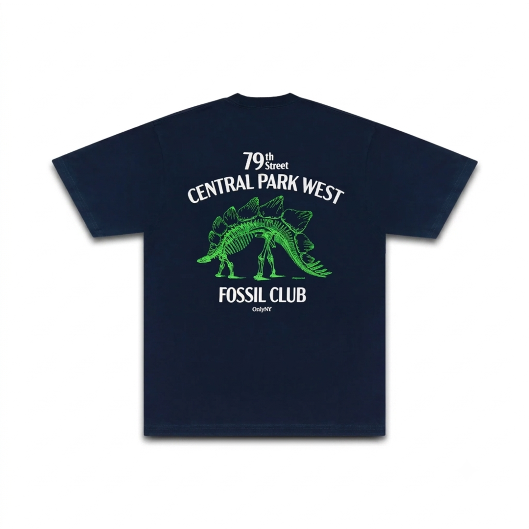 Only NY Men's Central Park Fossil Club T-Shirt Navy