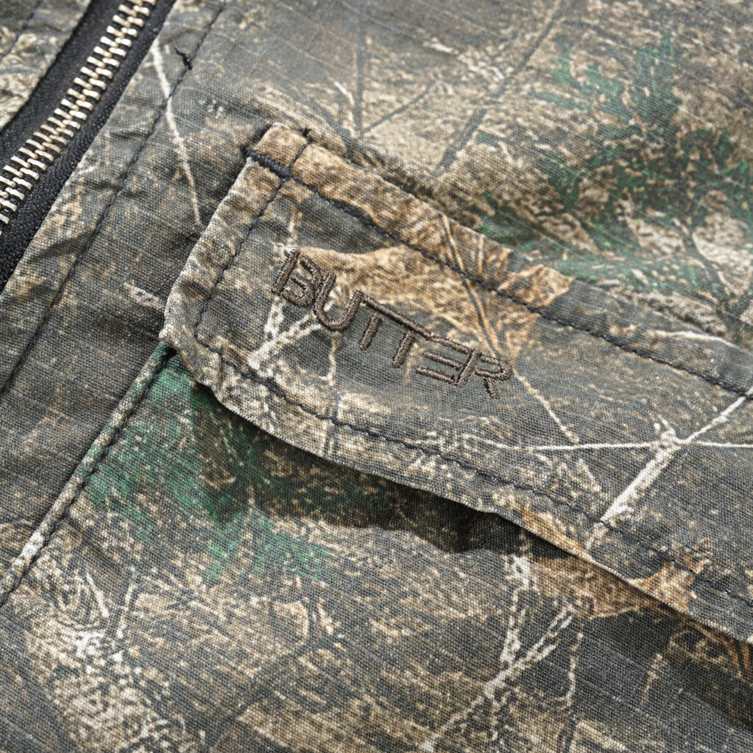 Butter Men's Ripstop Chore Jacket Forest Camouflage