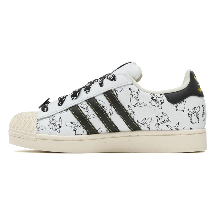 Adidas x Pokemon Men's Superstar II Pikachu Footwear White/Core Black/Gold Metallic