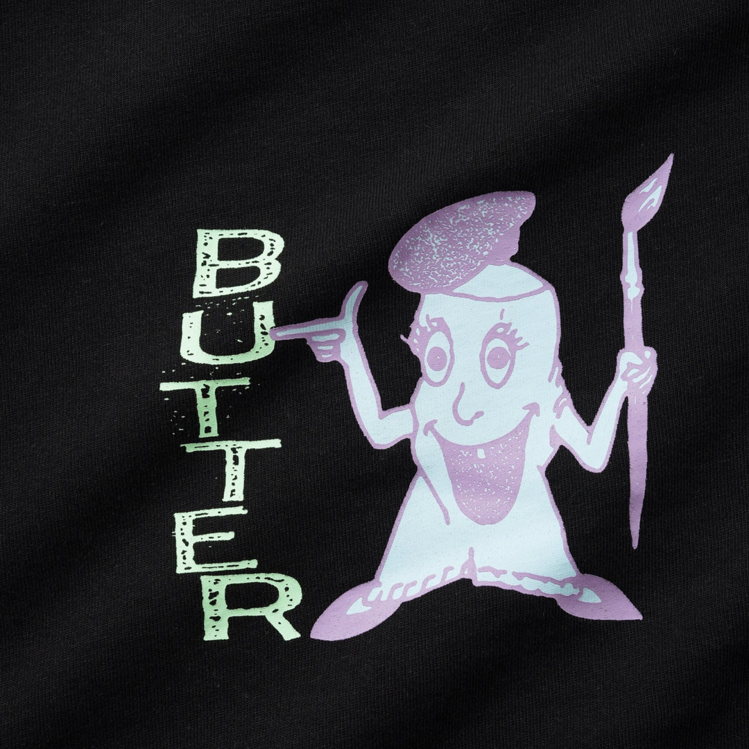Butter Men's Paint Tee Black