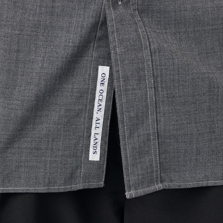 Nanamica Men's Polyester Wool Field Shirt Grey