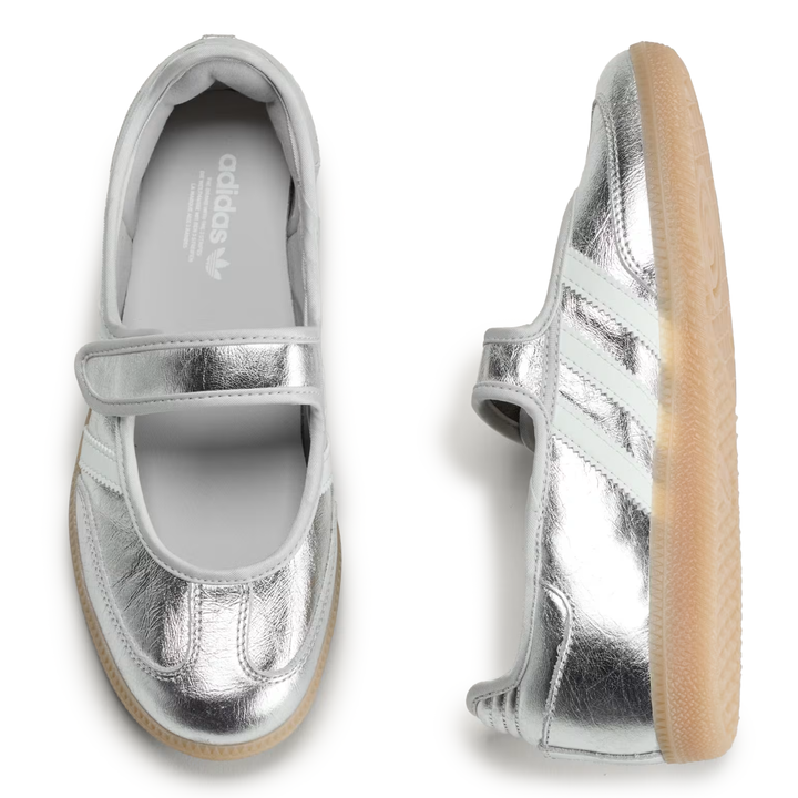 Adidas Women's Samba Jane Silver Metallic/Off White/Gum