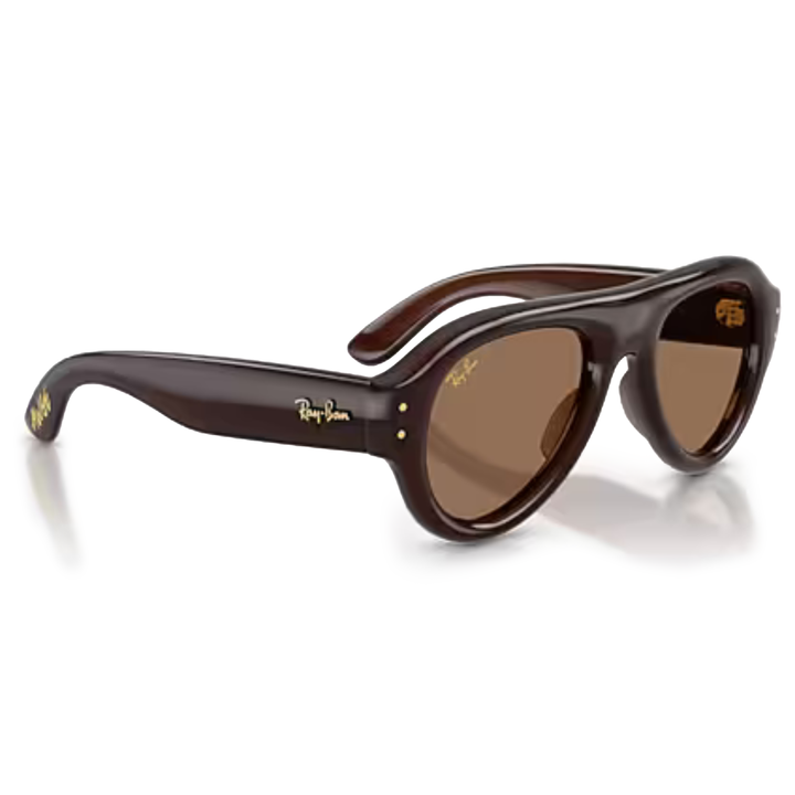 Ray Ban Aviator Puffer Brown