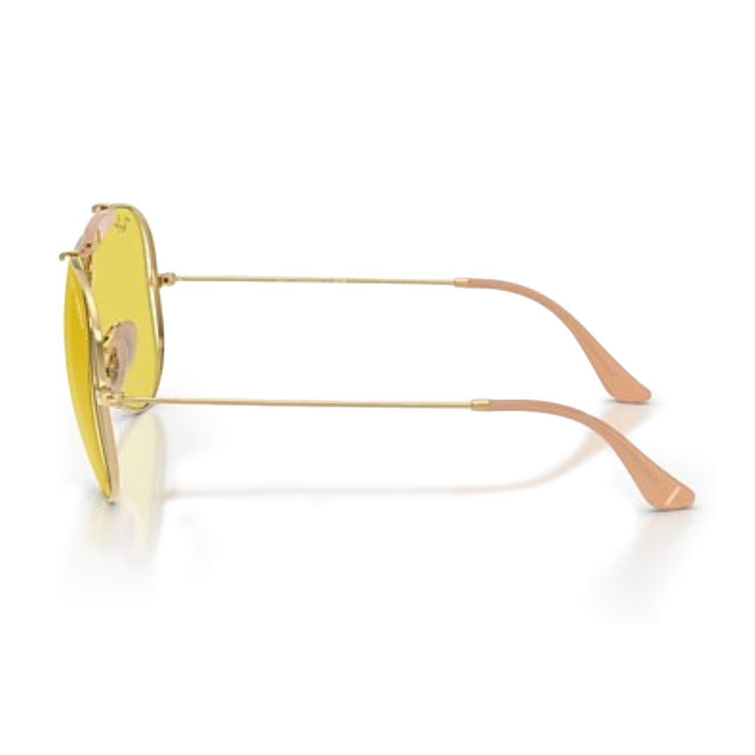 Ray Ban x Dolce & Gabbana The Shooter Polished Arista Gold Frame/Yellow Lenses