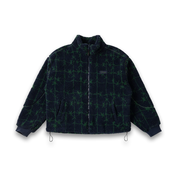 Dime Men's Polar Fleece Sherpa Zip Blue/Green