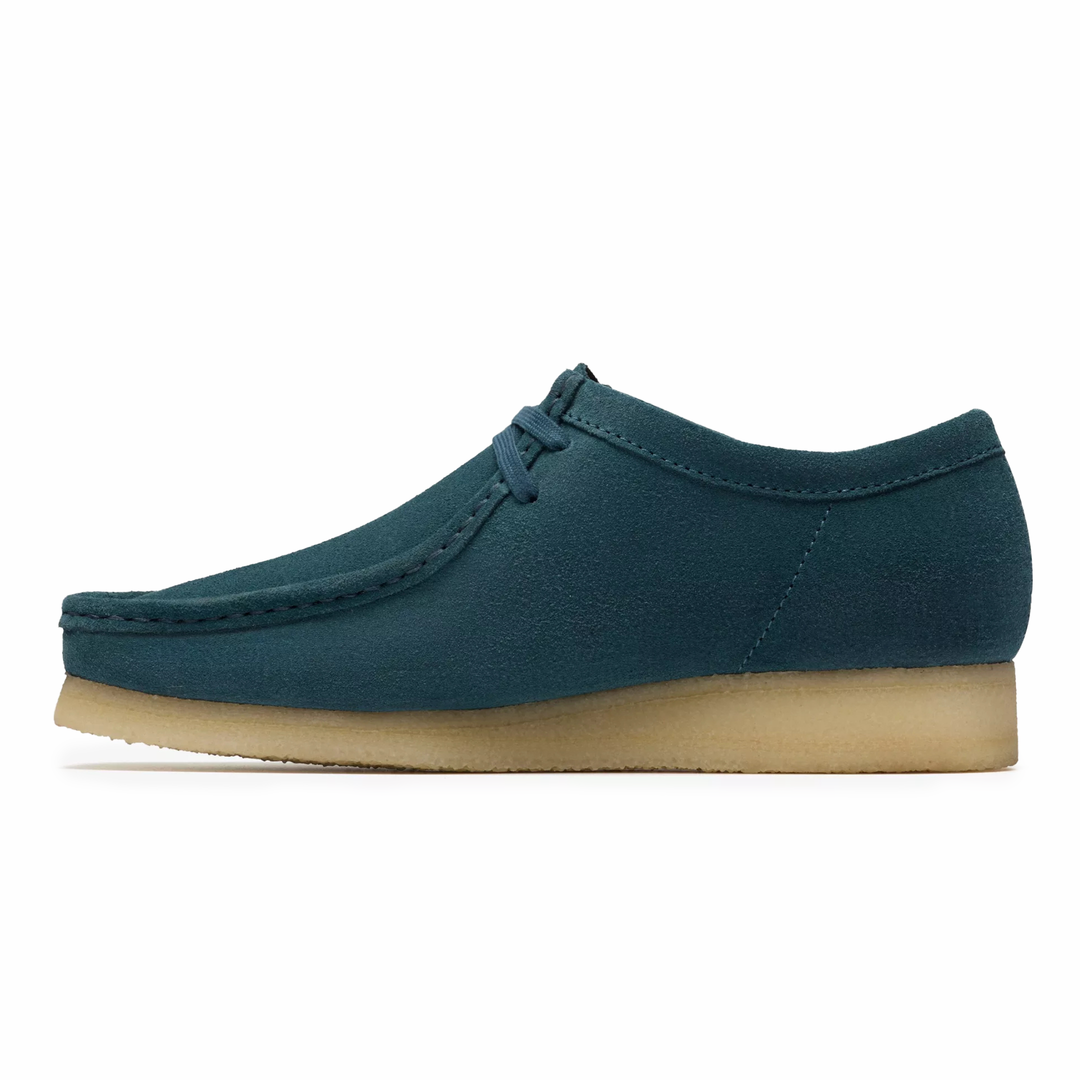 Clarks Men's Wallabee Mid Blue Suede