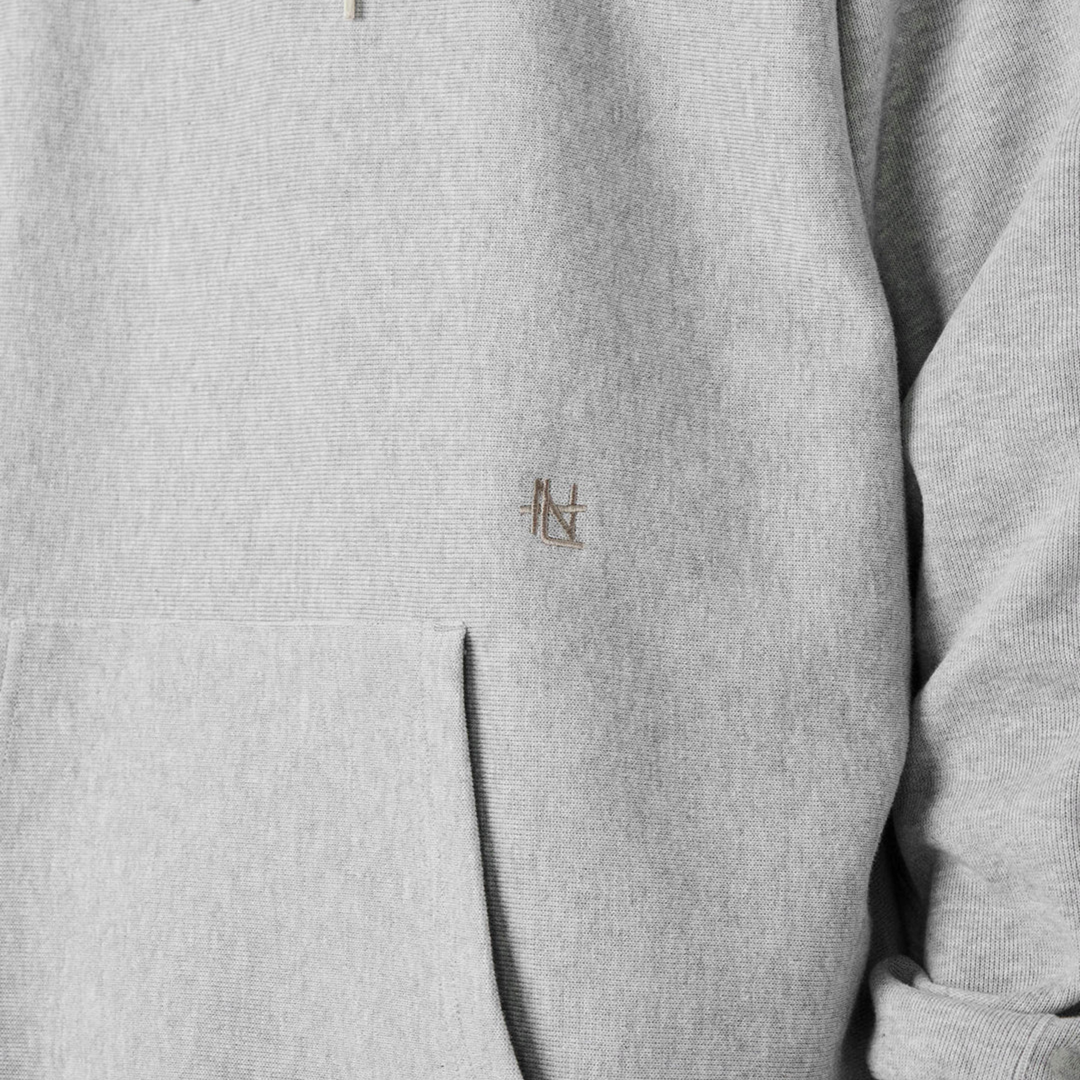 Nanamica Men's Hooded Sweatshirt Heather Grey