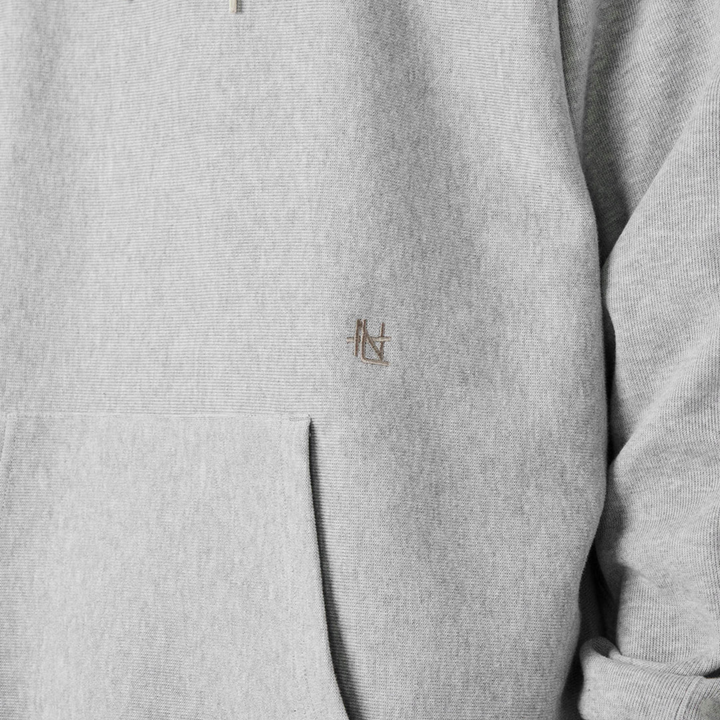 Nanamica Men's Hooded Sweatshirt Heather Grey