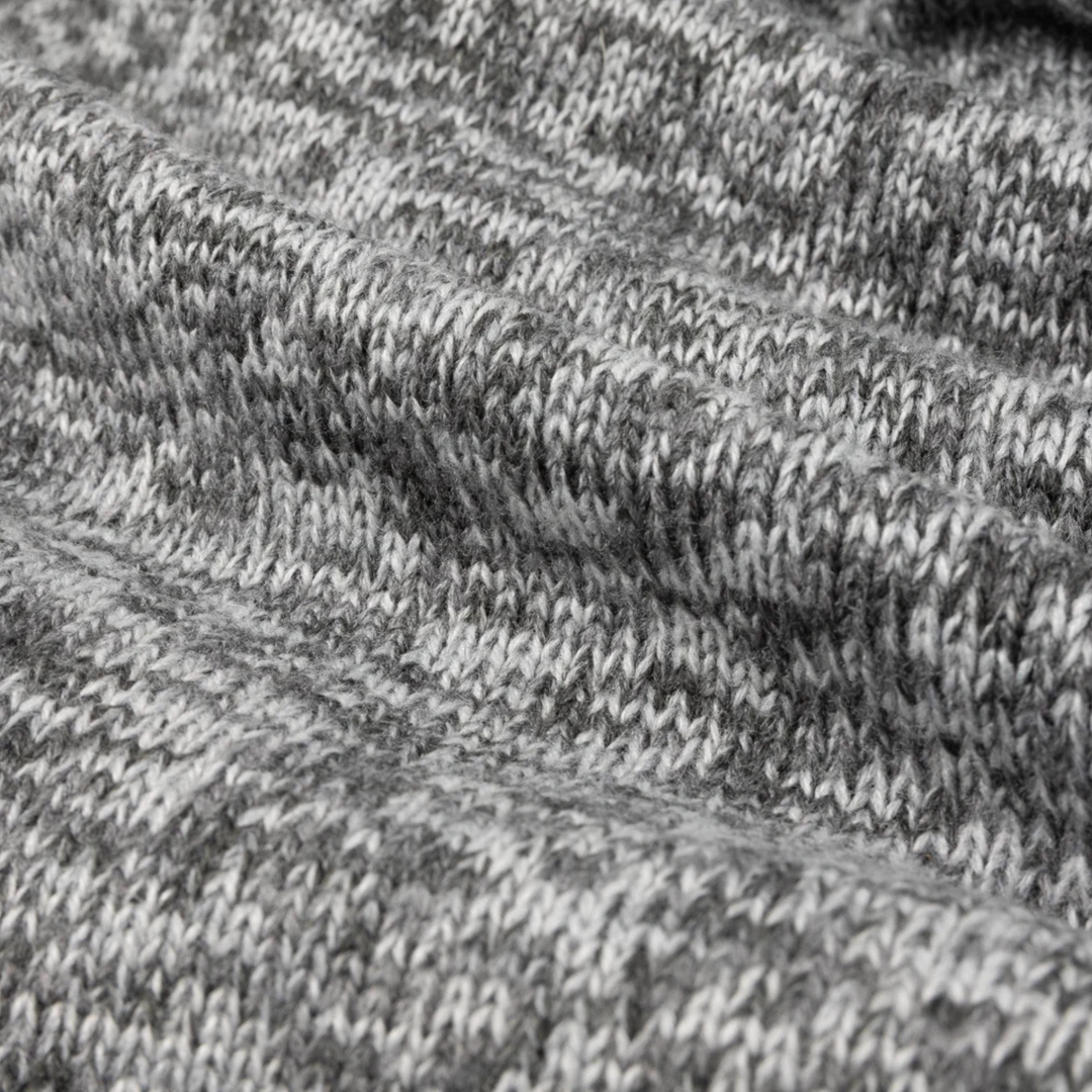 Dime Men's Knitted Polo Static Grey