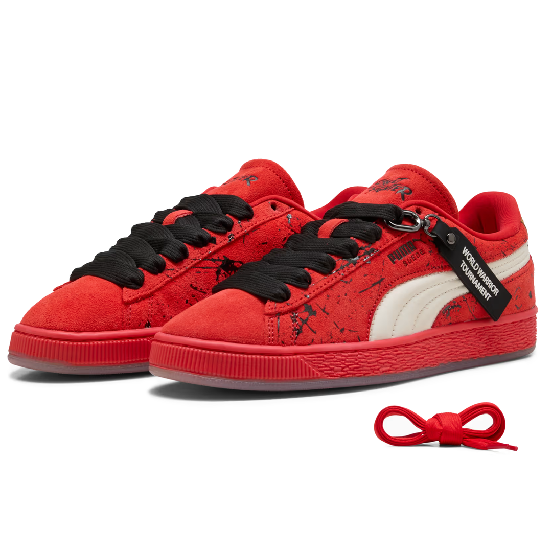 Puma X Street Fighter Men's Ken Red/White/Black Suede