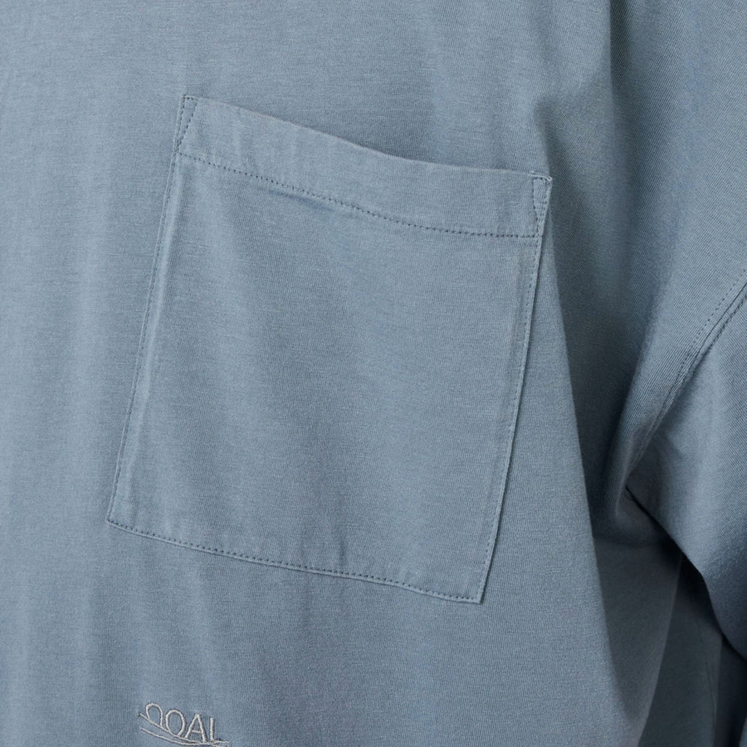 Nanamica Men's OOAL Pocket Tee Blue Grey