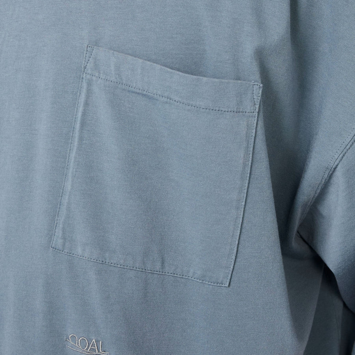 Nanamica Men's OOAL Pocket Tee Blue Grey