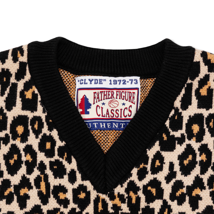 Father Figure Men's Clyde Knit Jersey Leopard Print/Black