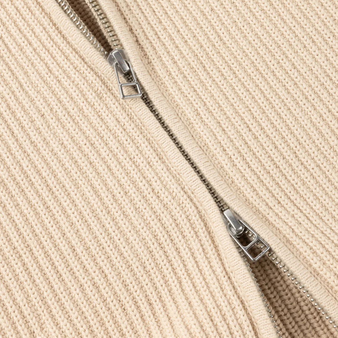 Dime Men's Double Zip Knit Tan