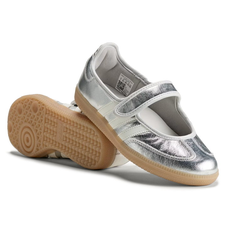 Adidas Women's Samba Jane Silver Metallic/Off White/Gum