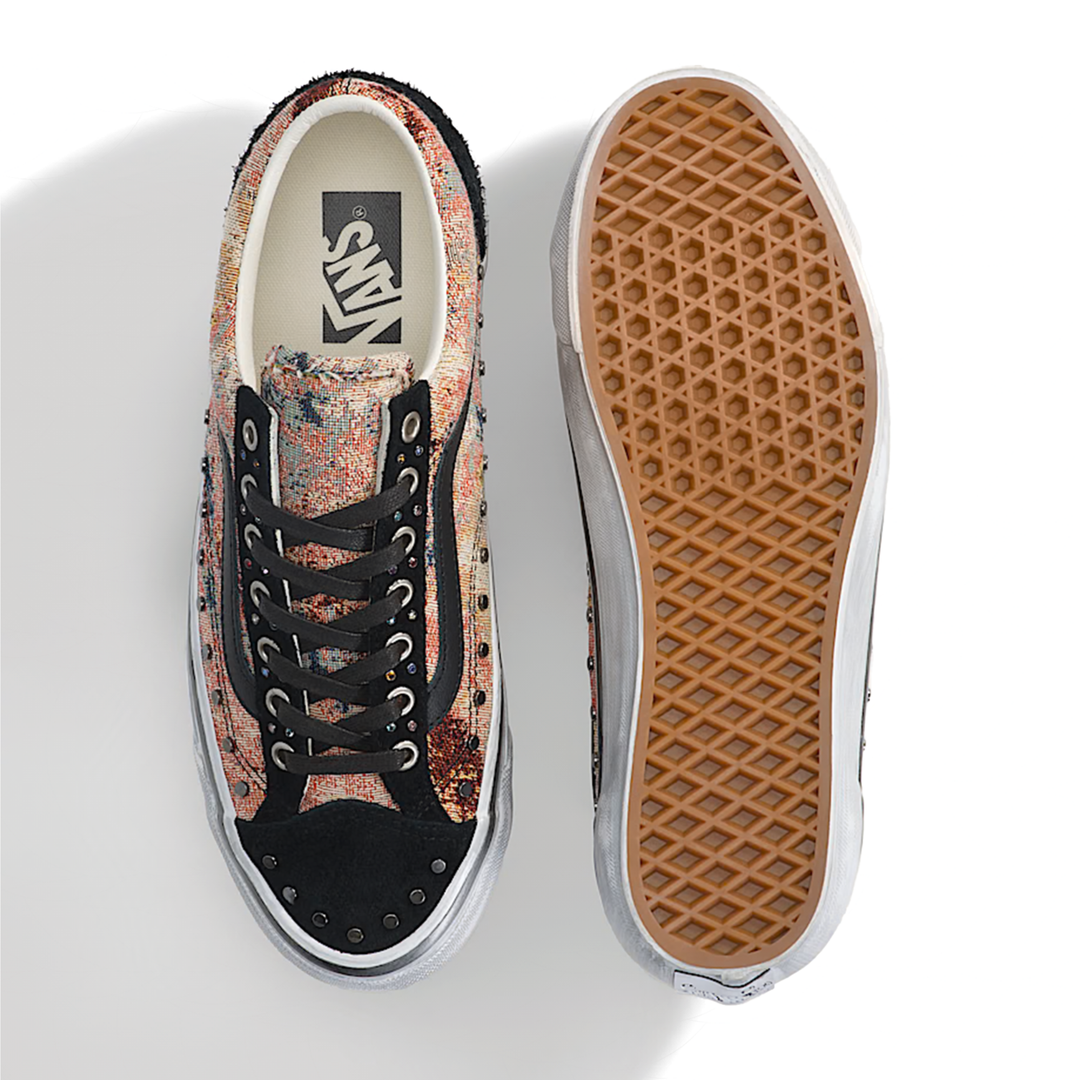 Vans Men's Premium Old Skool LX 36 Black/Multicolor Floral Rivets
