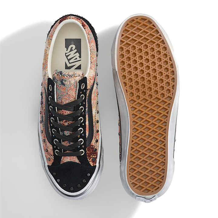 Vans Men's Premium Old Skool LX 36 Black/Multicolor Floral Rivets