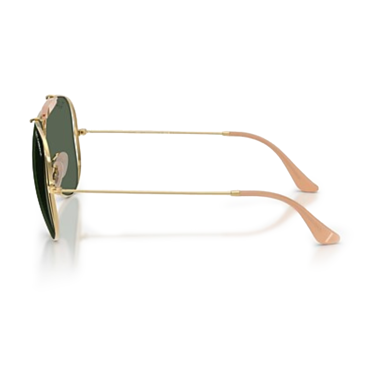 Ray Ban x Dolce & Gabbana The Shooter Polished Arista Gold Frame/Dark Green Lenses