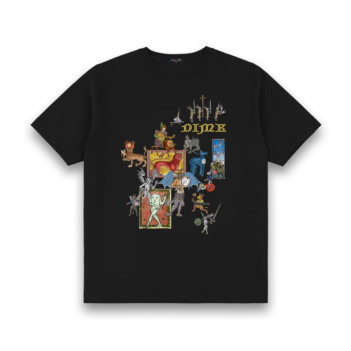 Dime Men's What The Mideaval T-Shirt Black
