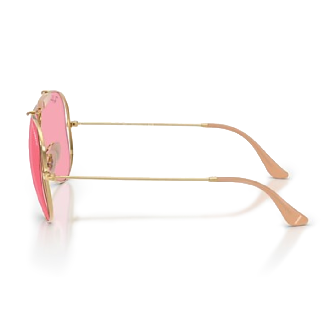 Ray Ban x Dolce & Gabbana The Shooter Polished Arista Gold Frame/Pink Lenses