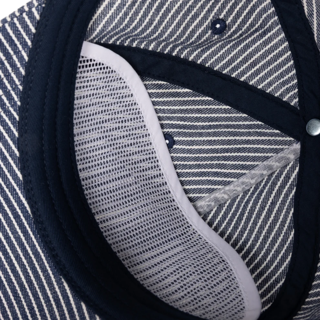Dime Striped Navy Worker Cap