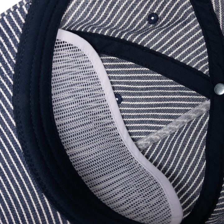 Dime Striped Navy Worker Cap
